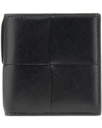 Bottega Veneta - Intreccio Leather Bi-Fold Wallet - Lyst