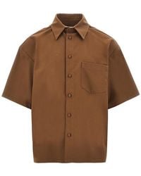 C.9.3 - Viscose-Blend Boxy Fit Shirt - Lyst