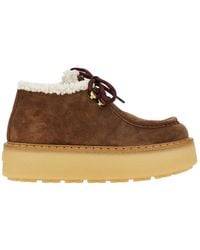 Prada - Suede Leather Chukka Boots - Lyst