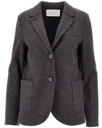 Harris Wharf London - Prince Of Wales Loro Piana Fabric Blazer - Lyst