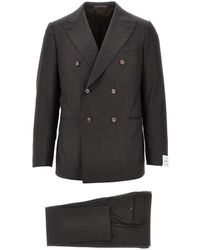 Caruso - Wool Double-Breasted 'Norma' Suit - Lyst