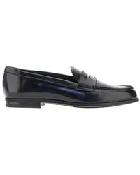 Church's - 'Natalie' Fumé Polished Leather Loafers 38 - Lyst