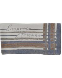 Emporio Armani - Silk Scarf With Print - Lyst
