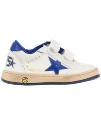 Golden Goose - 'Ball Star Strap' Leather Sneakers Kids - Lyst