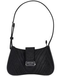 Emporio Armani - Nappa Leather Mini Bowling Bag - Lyst