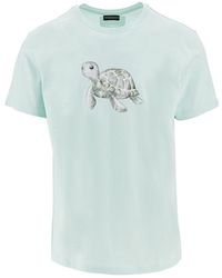 Emporio Armani - Sea Animals Print Swimwear T-Shirt - Lyst