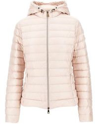 Moncler - Padded Nylon Downjacket With Logo Patch - Lyst