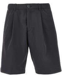 Herno - Technical Seersucker Shorts - Lyst