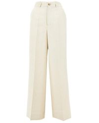 P.A.R.O.S.H. - P. A.R. O. H. 'Raisa' Linen-Blend Pants - Lyst
