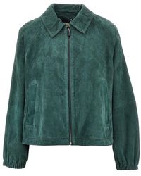 Weekend by Maxmara - Suede Leather Jacket - Lyst