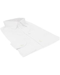Emporio Armani - Micro-Textured Cotton Shirt - Lyst