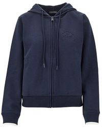 EA BODYWEAR - Logo Embroidery Full-Zip Hoodie - Lyst
