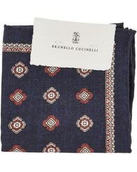 Brunello Cucinelli - Jacquard Silk Pocket Square - Lyst
