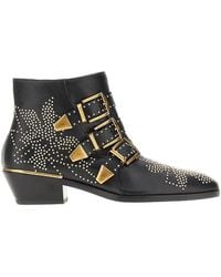 Chloé - 'Susan' Leather Ankle Boots - Lyst