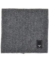 Emporio Armani - Wool And Cashmere Neck Warmer - Lyst