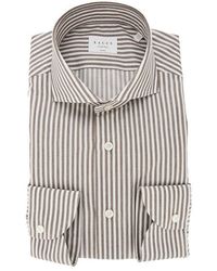 Xacus - Tailor Fit 'Travel' Striped Cotton Shirt - Lyst