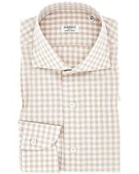 Borriello - Check Cotton And Linen Shirt - Lyst