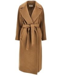 Weekend by Maxmara - Wool-Blend Robe Coat With Belt - Lyst