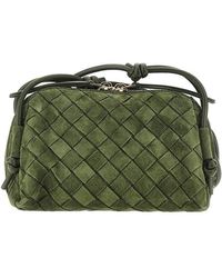 Bottega Veneta - Intrecciato Suede Leather 'Concert' Bag - Lyst