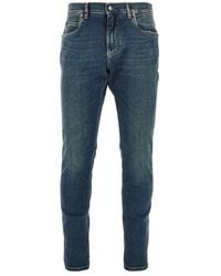 Dolce & Gabbana - Stretch Denim Regular Fit Jeans - Lyst