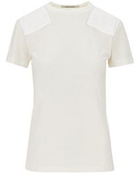 Phoebe Philo - Cotton And Lyocell T-Shirt With Patch - Lyst