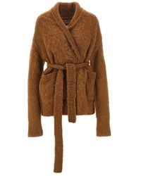 Uma Wang - Alpaca-Blend Cardigan With Belt - Lyst