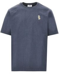 Maison Kitsuné - 'Dressed Fox' Patch T-Shirt - Lyst