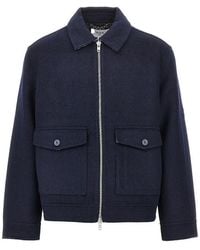Wax London - 'Hamblin' Wool-Blend Cloth Jacket - Lyst