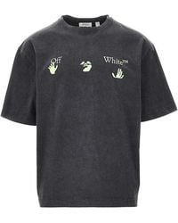 Off-White c/o Virgil Abloh - 'Bacco Arrow' Cotton T-Shirt - Lyst