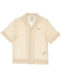 Fendi - Ff Print Linen Shirt - Lyst
