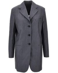 Jil Sander - Fil-À-Fil Wool Tailored Jacket - Lyst