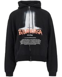 Balenciaga - 'The Door' Full-Zip Hoodie - Lyst