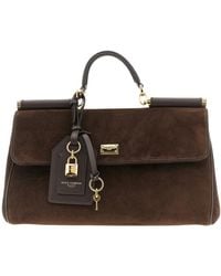 Dolce & Gabbana - Suede Leather 'My Sicily' Handbag - Lyst