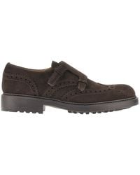 Doucal's - Suede Leather Double Loop Shoes - Lyst