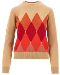 Ballantyne - Cashmere Lozenge Sweater - Lyst
