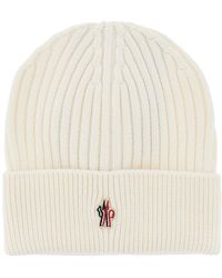 Moncler - Wool Beanie Hat - Lyst