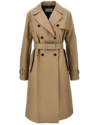 Fendi - Mackintosh Fabric Double-Breasted Trench Coat - Lyst