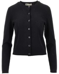 Tory Burch - T Monogram Pointelle Knit Cardigan - Lyst