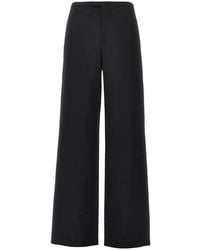 Gucci - Wool Twill Wide Leg Pants - Lyst