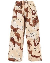 Obey - Baggy Fit Camouflage Cotton Cargo Pants - Lyst