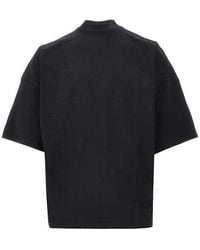 Jil Sander - T-Shirt Oversize Con Collo A Lupetto Uomo - Lyst