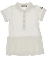 Moncler - Piquet Polo Mini Dress Kids - Lyst