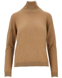 Weekend by Maxmara - Silk And Wool-Blend Knitted Turtleneck - Lyst