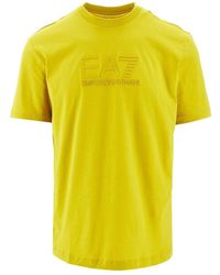 EA7 - Rubberized Logo T-Shirt - Lyst