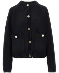 TOTEME - Cotton Knitting Cardigan - Lyst