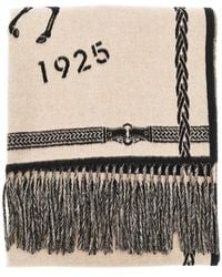 Fendi - 'Selleria' Wool And Cashmere Scarf - Lyst