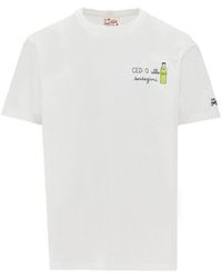 MC2 Saint Barth - 'Portofino' T-Shirt With Tassoni Embroidery - Lyst