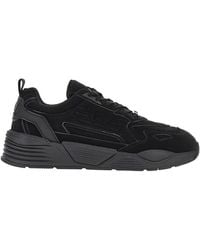 EA7 - Coated Nylon Sneakers With Eagle Logo - Lyst