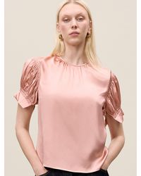Rebecca Taylor - Short Sleeve Charm Blouse - Lyst