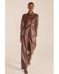 Rebecca Taylor Vegan Leather Romper in 